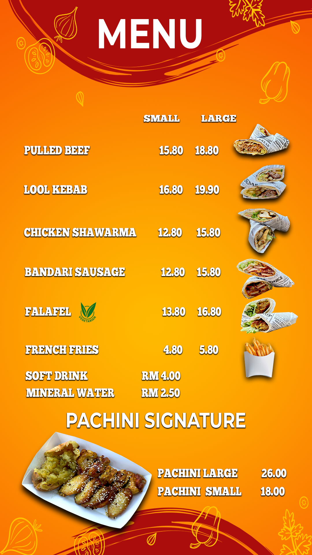 Pachini Full Menu